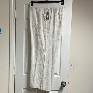 INC Concepts International wide leg linen pants 24W